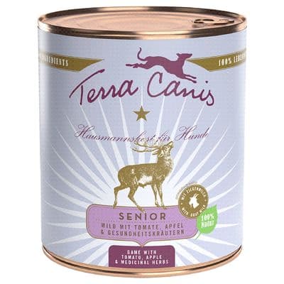 Terra Canis Terra Canis Senior spannmålsfritt 6 x 800 g - Vilt med tomat, äpple och hälsoörter