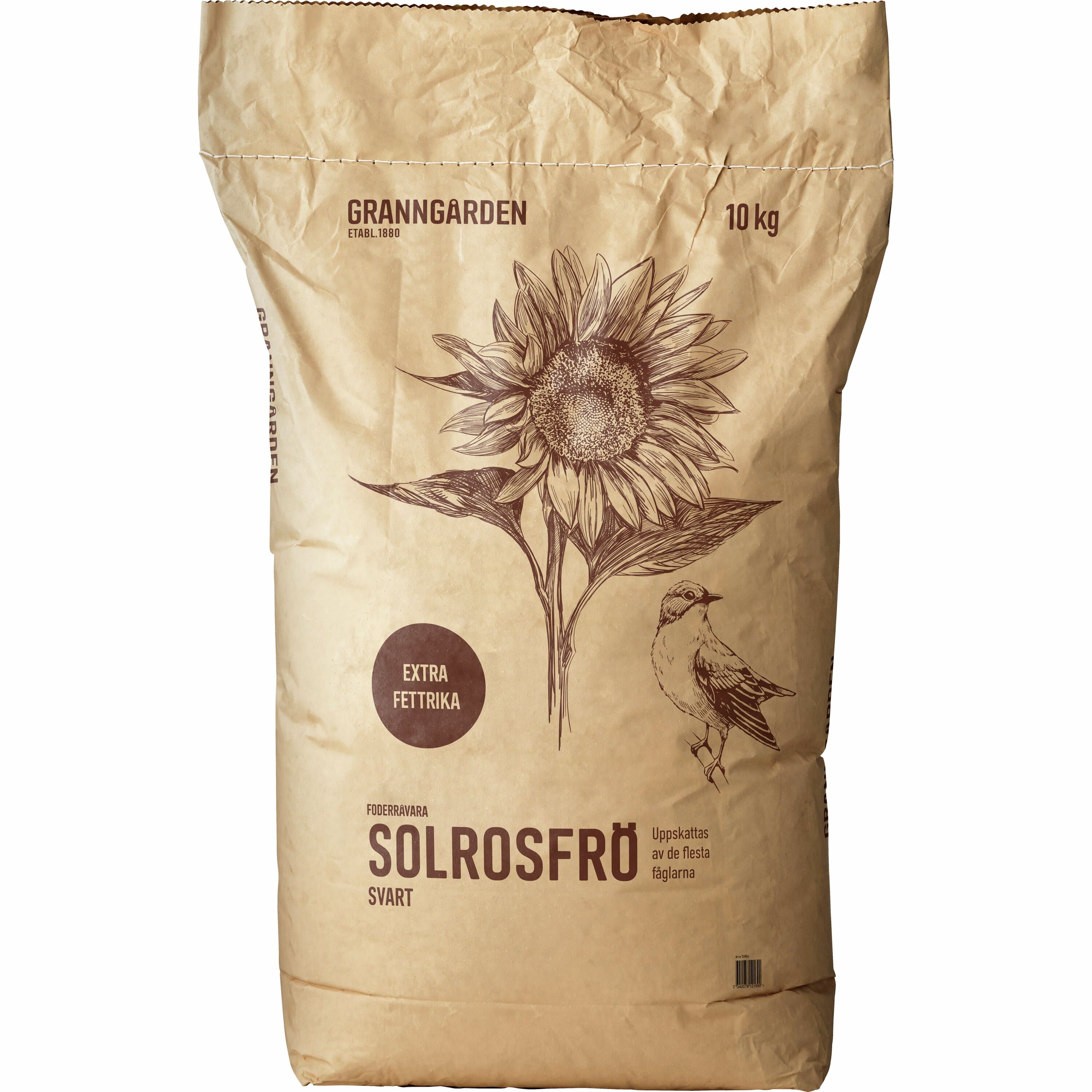 Granngården Fågelmat Granngården Solrosfrö Svarta 10kg
